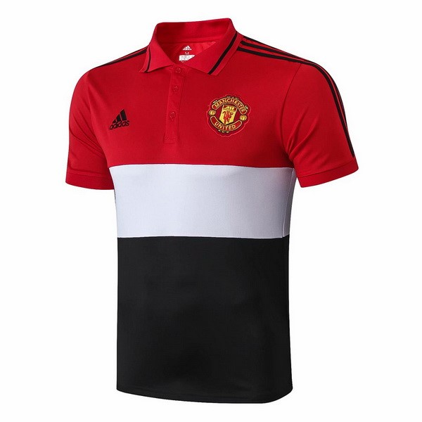 Polo Manchester United 2019 2020 Rojo Blanco Negro